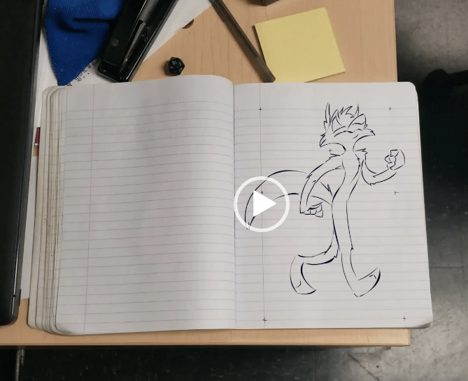 Notebook Come to Life: Character Walkcycle / Planar Tracking